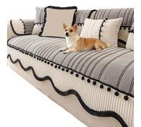 xotoa Il copridivano, Realizzato in Tessuto Spazzolato, con Fondo Antiscivolo, può Essere utilizzato Anche Come Tappetino for Finestra o Tappetino.(Grey,35.4in*63in)