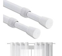 XOUDKE 2 unità aste per tende bastoni per tende a pressione Estendibile Bianconon è necessario forare 30-50CM