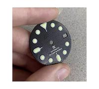 XOUVY Quadranti di Orologi per quadrante da 28,5 mm quadrante a Scacchi Verde Luminoso Stile per Parti di Orologi retrofit NH35 / 4R36 / 7S con Logo S