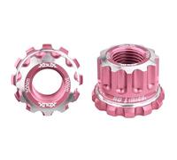 XOUX AX-A BMX Axle Nuts 10 mm, rosa
