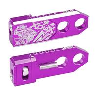 XOUX Bruno BMX Chain Tensioners 3/8" 10 mm AXLE Pair, Viola