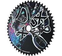 XOUX Grizzly 3/32" Alloy Chainring for One-Piece Crank - 52T Single Speed Sprocket for BMX, Cruiser & Old School Bike Builds - Black