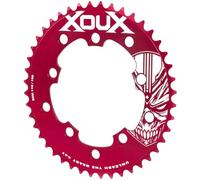XOUX KRYPT 44T Chainring 1/8" 110/130mm Old School BMX, Red