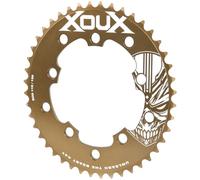 XOUX KRYPT 44T Chainring 3/32" 110/130mm Old School BMX, Amber