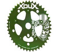 XOUX KRYPT 44T Chainring w/Spider 1/8" 110/130mm Old School BMX, Green