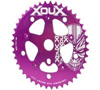XOUX KRYPT 44T Chainring w/Spider 1/8" 110/130mm Old School BMX, Purple