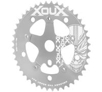 XOUX KRYPT 44T Chainring w/Spider 1/8" 110/130mm Old School BMX, Silver