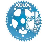 XOUX KRYPT 44T Chainring w/Spider 3/32" 110/130mm Old School BMX, Blue