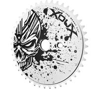 XOUX Raven 3/32" Alloy Chainring for One-Piece Crank - 44T Single Speed Sprocket for BMX, Cruiser & Old School Bike Builds -Silver