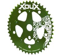XOUX RAZEN 44T Chainring w/Spider 1/8" 110/130mm Old School BMX, Green