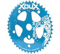 XOUX RAZEN 44T Chainring w/Spider 3/32" 110/130mm Old School BMX, Blue