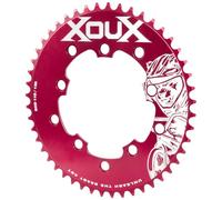 XOUX RAZEN 48T Chainring 1/8" 110/130mm Old School BMX, Red