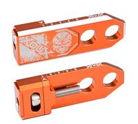 XOUX Reaper BMX Chain Tensioners 3/8" 10 mm AXLE Pair, Arancione