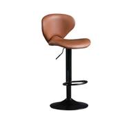 XOVP-023 sgabelli da bancone Sedia da bar semplice 60-80 cm schienale sollevabile sgabello alto uso domestico sgabello da bar portante sedia da bar sedie per isola da cucina(Bruin)