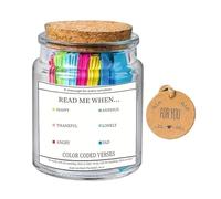 xowwyue Corano Verse Jar Hope Verses bottiglia per donne, 90 versi islamici ispiratori e preghiere con bottiglia, barattolo di preghiera motivazionale quotidiana per moglie, amica, famiglia, madre