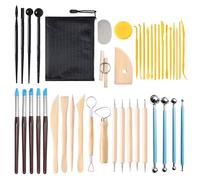 xowwyue Strumenti di Scultura di Argilla, Kit di Strumenti di Ceramica | 42 Pezzi Kit di Ceramica per Adulti Set di Ceramica - Forniture per sculture pratiche Set di Intaglio in Ceramica per Gli