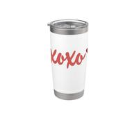 XOXO Baci e abbracci a cuore per San Valentino XOXO Bicchiere termico in acciaio inox doppia parete