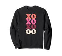 XOXO Retro 70s Bubble Font Groovy Love & Abbracci Vibes Felpa