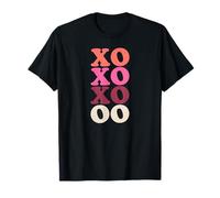 XOXO Retro 70s Bubble Font Groovy Love & Abbracci Vibes Maglietta