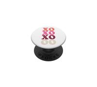 XOXO Retro 70s Bubble Font Groovy Love & Abbracci Vibes PopSockets PopGrip Adesivo
