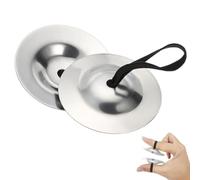 XOXVURI 1 Pair Piatti Da Dita In Ottone Zills Finger Cymbals Brass Hand Percussion Instrument For Belly Dance Yoga Spiritual Meditation