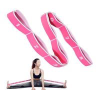 XOXVURI 1 Pezzo Elastic Resistance Bands Yoga Stretching Band Elastic Fitness Band Fasce Elastiche Fitness Pilates Essential Kit With 8 Loops For Yoga Fitness Stretching Workout Dancing