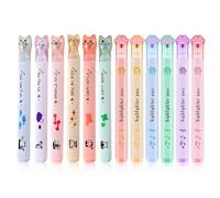 XOXVURI 12 Pezzi Mini Evidenziatori Zampe Di Gatto Highlighters Gadgets Birthday Children Gift End Party Birthday Children Set Of Cat Paw Highlighters For Gadgets Gift Party Birthday Children