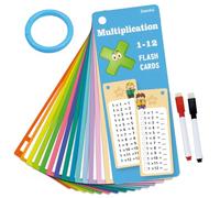 XOXVURI 15 Pezzi Tabelline Per Bambini Gioco Tabelline Carte Con Domande Sulla Moltiplicazione Fai-Da-Te Flashcard Di Moltip Licazione Materiale Educativo Per Bambini Dai 3 Anni