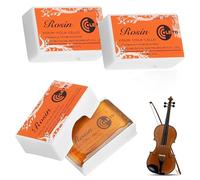 XOXVURI 3 Pezzi Pece Per Violino Violin Pece Violin Rosin Rosin Resin For Violin Clear Natural Rosin Low Powder Rosin String Instrument Accessory Perfect For Professional Musicians