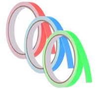 XOXVURI 3 Rotoli Nastro Fluorescente Adesivo Nastro Bagliore Nel Buio Impermeabile Nastro Luminoso Autoadesivo Per Scale Cartello Di Uscita Gradini 1Cm×3M