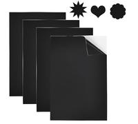 XOXVURI 4 Pezzi Self Adhesive Eva Foam Rubber Panels 300 X 210 X 3Mm Black Foam Rubber Gomma Piuma Eva With Adhesive Backing For Furniture And Diy Projects