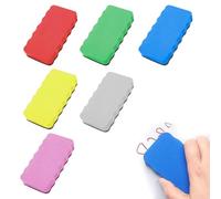 XOXVURI 6 Pieces Cancellino Lavagna Magnetica Bianca Magnetic Eraser, Magnetic Eraser, White Board Eraser For Dry Cleaning On Many Surfaces, Magnetic Eraser For Whiteboards And Glass