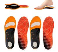 XOYHFQ Orthoflexx Arch Support Orthotics, Orthoflexx High Arch Support Orthotics, High Arch Support Insoles Upgraded Version, Plantar Fasciitis Arch Support Insoles Inserts Women Men (2pairs,S)