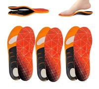 XOYHFQ Orthoflexx Arch Support Orthotics, Orthoflexx High Arch Support Orthotics, High Arch Support Insoles Upgraded Version, Plantar Fasciitis Arch Support Insoles Inserts Women Men (3pairs,S)