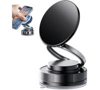 XOYHFQ Vipbugo Phone Holder, 360 Adjustable Vacuum Magnetic Phone Holder, Vacuum Adsorption Magnetic Bracket, Rotatable/Foldable/Super Strong Suction for All Smooth Surfaces (A)