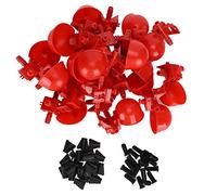 XOYIXOYI Abbeveratoio per Pollame, per Uccelli da Fattoria, Flusso Regolabile, Plastica Resistente, Antiruggine, Installazione Facile, Il Colore Rosso Attira Gli Uccelli,