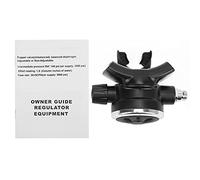 XoYixoYi Boccaglio per Immersione, per Attrezzatura Acquatica, Design ergonomico, Flusso d'Aria Regolabile, Connettore in Ottone Cromato, Leggero, Resistente, per Uso