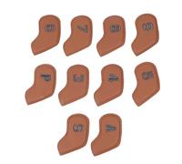 XoYixoYi Copriputter da Golf per Protezione, Materiale PU, Design Impermeabile, Ampia Compatibilità, Comodo Utilizzo per Varie Marche, Set di 10 Pezzi (Marrone chiaro)