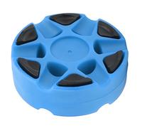 XOYIXOYI Disco da hockey su pista per allenamento su strada, design durevole in plastica, forma unica per una migliore rotazione, lati piatti lucidi, conforme agli standard (Blu scuro)