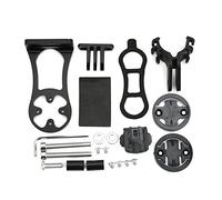 XOYIXOYI Edge Supporto per Computer da Bici, per XOYIXOYI, Supporto GPS in Lega CNC con Doppio Blocco, Rivestimento Antiruggine, Compatibile per Serie Edge, CatEye, Adatto a Mo (Nera)