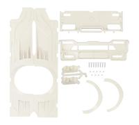 XoYixoYi Kit carrozzeria auto RC, svasature larghe in plastica ABS, montaggio senza trapano, passaruota anteriore, aggiornamento personalizzato, protezione del veicolo (bianco)