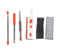 XoYixoYi Kit tergipavimento per pulizia finestre a 3 sezioni con asta di prolunga Strumento per pulizia finestre ruotabile per specchio del parabrezza 'auto