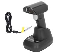 XOYIXOYI Lettore di codici a barre wireless Bluetooth, Lettore di codici ad alta velocità e precisione, Scansione a luce rossa, per scenari multipli, con base di aggancio, per