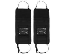XoYixoYi Organizer per supporto per portapacchi per sedile posteriore per auto, 2 pezzi, borsa per copertura per schienale in tessuto Oxford 600D, per pick-up del camion (Nera)