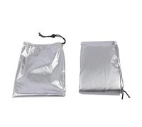 XOYIXOYI per copertura IBC, tessuto Oxford resistente all'acqua, isolamento termico per serbatoio da 1000 litri, design resistente con coulisse e cerniera, vestibilità universale (Argento)