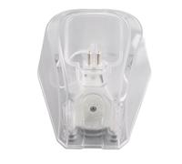 XOYIXOYI per tagliacapelli elettrico, supporto di ricarica sostitutivo per la maggior parte dei modelli a due porte, pad antiscivolo, design desktop stabile, portatile per salone, (Trasparente)