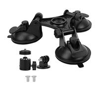 XoYixoYi Staffa di supporto per montaggio a ventosa a tripla ventosa per auto con sfera per per fotocamera