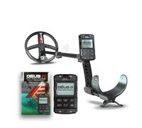 XP Metal Detectors Deus II RC - Multi Frequenza e Impermeabile, ideale per la ricerca di tutti i metalli - Piastra di ricerca 9" FMF, Telecomando Wireless e asta S-Telescopic (DEUS2-22FMFRC)