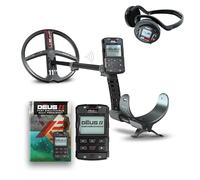 XP Metal Detectors Deus II + WS6ST - Metal detector multifrequenza per tesori e reliquie, telecomando, piastra FMF 28cm, cuffie wireless WS6ST e asta telescopica a S (DEUS2-28FMFRCWS6ST)