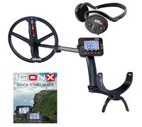XP Metal Detectors ICONX - Potente, Semplice, Versatile, Metal Detector Wireless Multifrequenza, Impermeabile, Cuffie WSAST, Piastra FMF 28 cm, Ultra Leggero, Compatibile DEUS II (ICONX-28FMFRCWSAST)